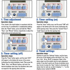 EARU DC AC 220V 12V THC15A 30A Electronic Weekly 7 Days Programmable LCD Digital Timer Switch Relay Control Din Rail 1NO1NC 1NO