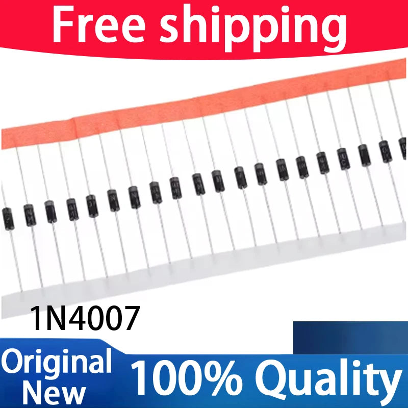 （100-1000piece） 1N4007 4007 1A 1000V DO-41 High quality Rectifier Diode IN4007 1n4007