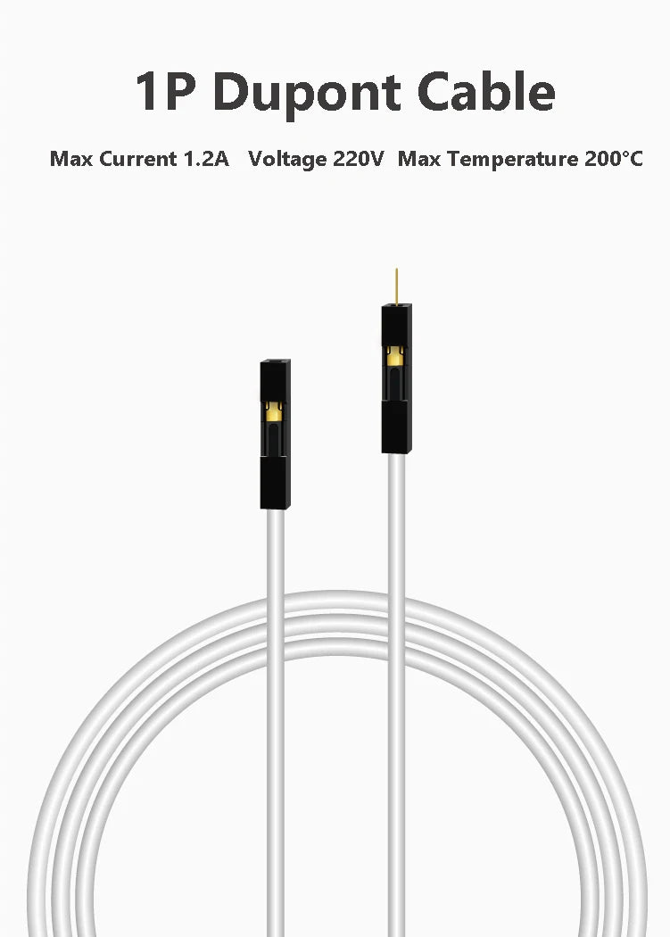 10pcs 1P Super Soft Silicon Dupont Cable For Arduino 5/10cm 20cm 2.54mm Pitch Male Female Dupont Jumper Wire 22AWG Gold Plate