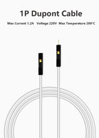10pcs 1P Super Soft Silicon Dupont Cable For Arduino 5/10cm 20cm 2.54mm Pitch Male Female Dupont Jumper Wire 22AWG Gold Plate