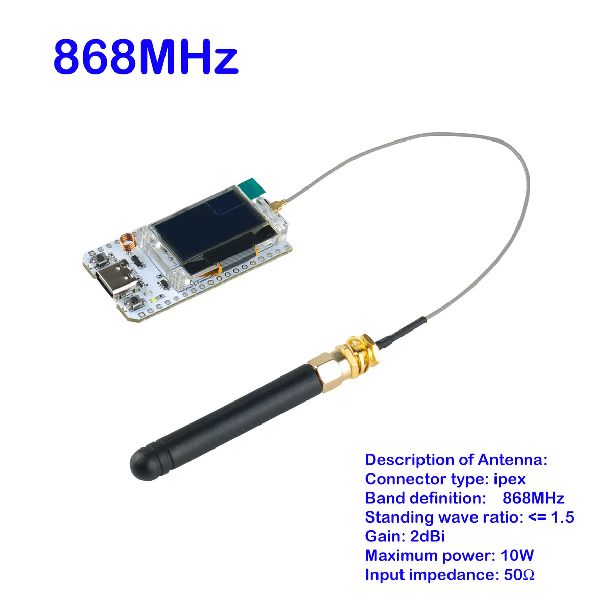 ESP32 LoRa32 V3 868-915MHz Dev-board 0.96 Inch OLED Display ESP32S3 WIFI BT Module SX1262 LoRa Kit for Meshtastic LoRaWAN IoT