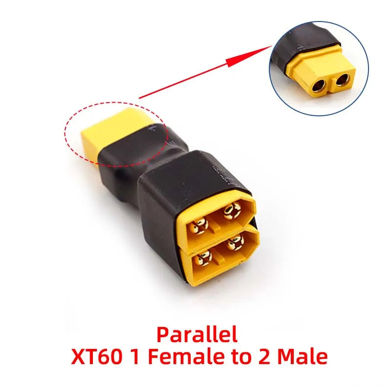 1PCS Amass Lithium Battery Adapter XT30, XT60, XT90 Series Adapter Parallel Plug