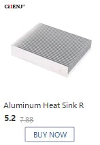 Extruded Aluminum Heatsink For High Power LED IC Chip Cooler Radiator Heat Sink Drop Ship 100*25*10mm