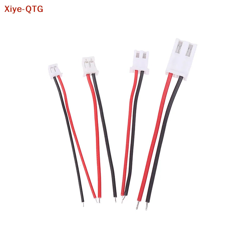 NEW 10Pcs Small Mini JST 1.0/1.25/1.5/2.0/2.54/3.96mm PH 2.0mm XH 2.54mm 2 Pin Male Female Plug Jack Connector Cable Wire