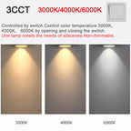 Narrow Border Adjustable Dimmable Embedded LED Spotlight Tuya Bluetooth/Zigbee Matter 3CCT Smart LED Ceiling Home Commercial