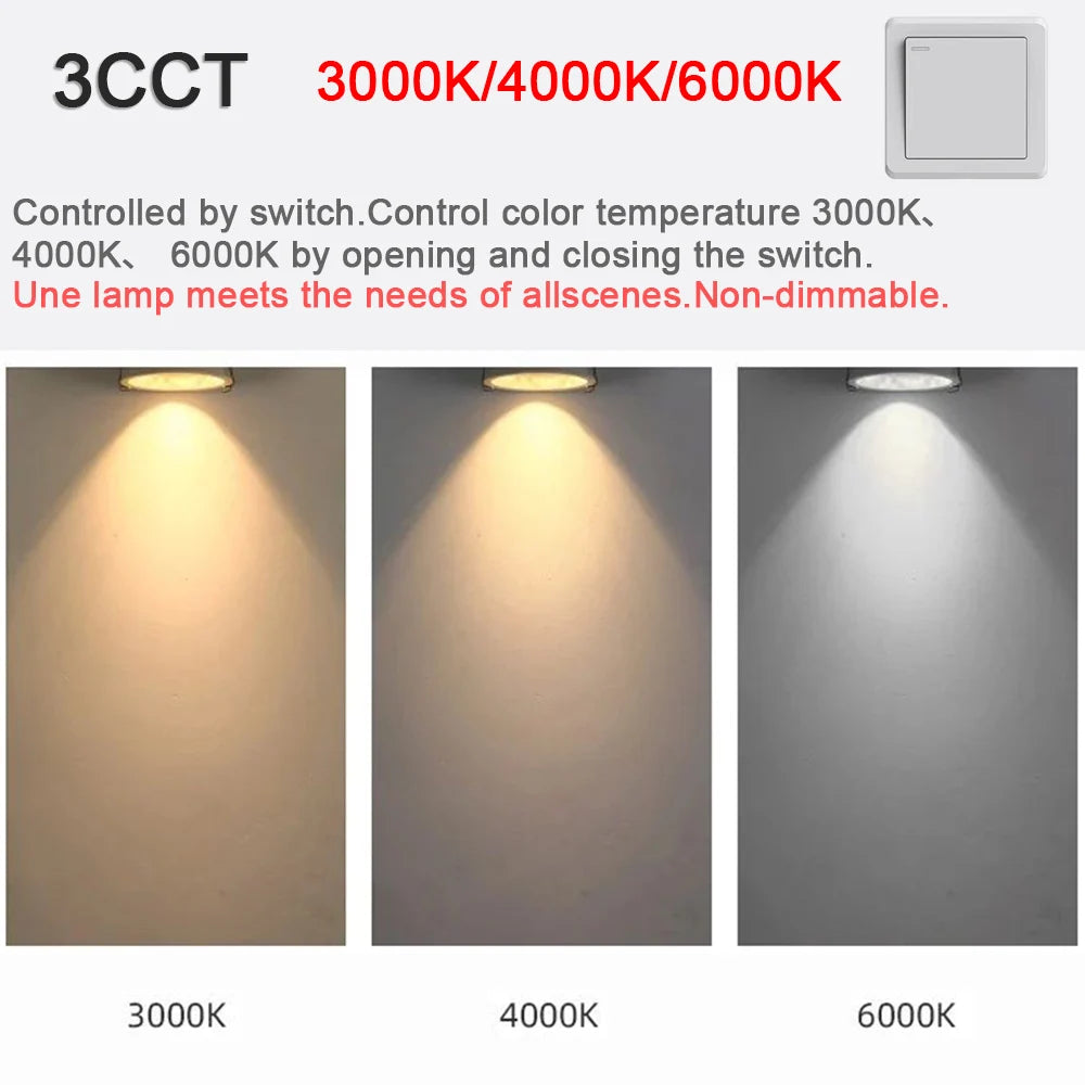 Narrow Border Adjustable Dimmable Embedded LED Spotlight Tuya Bluetooth/Zigbee Matter 3CCT Smart LED Ceiling Home Commercial