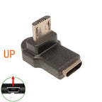 Micro USB data adapter male female USB connector, female male 5-pin Micro USB connector, left and right corners, 90 degrees