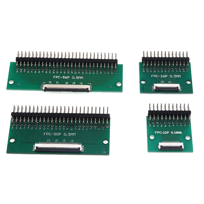 1PC FFC/FPC Adapter Board 0.5mm To 2.54mm Connector Looper 6/8/10/12/20/24/26/30/34/40/50/60/80-pin Flexible Cable Adapter Board