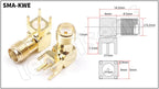 SMA Female Jack Male Plug Adapter Solder Edge PCB Straight Right angle Mount RF Copper Connector Plug Socket