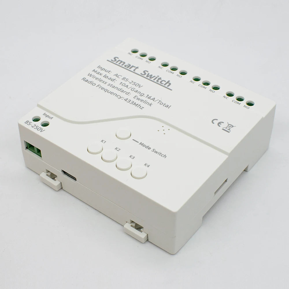 1/2/4CH EWeLink WIFI Smart Switch 7-32V 85-250V 220V Wireless Remote Control Relay Module For Garage Door Access Alexa Google