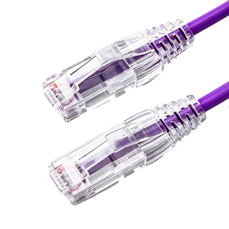 (5pcs/Pack) Patch Cord RJ45 Colour UTP Cat6A 28AWG Slim Ethernet Network Cat 6 Ethernet Cable 4 PVC Cat7 STP Internet Lan Cable