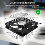 12cm High Speed Large Air Volume 100V 220V Btc Mining Machine Workstation Cabinet 120MM Violent Server Cooling System Fan Kit