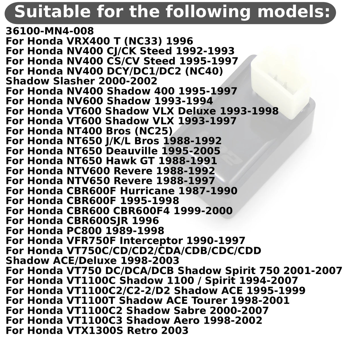 Pump Controller Fuel Pump Relay For Honda 36100-MN4-008 VRX400 NV400 DCY DC1 CJ CK Steed CS CV Shadow Slasher NV600 VLX