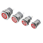 High current metal button 16/22mm high-power waterproof self resetting self-locking steel switch 20A 15A 10A push button
