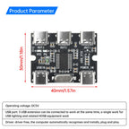 DC5V USB Expansion Board Hub 1 In 3 Out Hub Expansion Module With Power Interface Type C ﻿