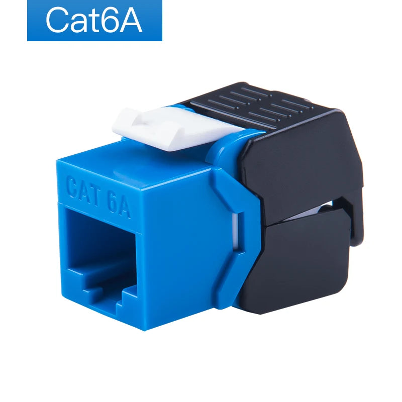 Linkwylan RJ45 Keystone Jack Cat5e Cat6 6A Multi Colors  Toolless UTP To LSA Network Modules Tool-Free Connection