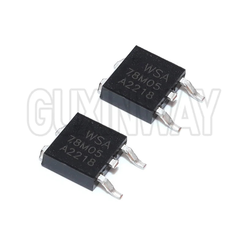 10/50PCS 78M05 LM7805 TO-252 7805 1000MA 5V NEW Three-terminal Voltage Regulator Tube
