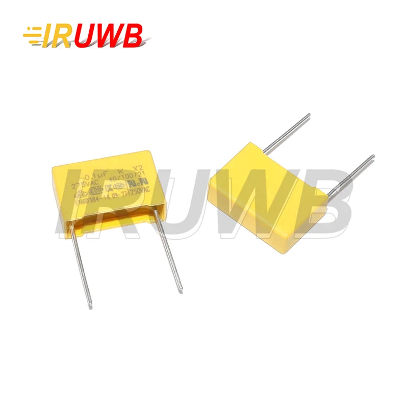 10pcs 15mm 275VAC 275V 0.022UF 0.047UF 0.1UF X2 Safety capacitor 0.15UF 0.22UF 0.33UF 0.47UF 0.68UF 1UF Polypropylene film