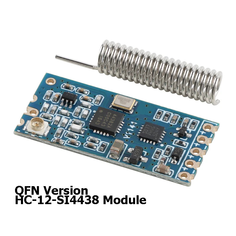 5pcs/1pc HC-12 SI4463 433Mhz Wifi Wireless Serial Port Module HC12 1KM 1000m 433MHz Receiving Transmitting Board TSSOP/QFN