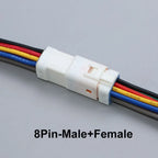 JCD Waterproof JST JWPF Connector 2P 3P 4P 6P 8P Male And Female Plug Socket 0.3m ² Wire Harness 02t/02r/03t/03r With 20CM Wire