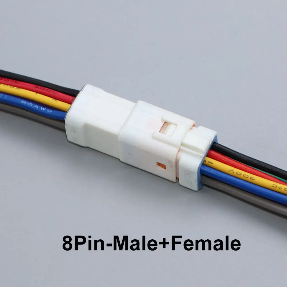 JCD Waterproof JST JWPF Connector 2P 3P 4P 6P 8P Male And Female Plug Socket 0.3m ² Wire Harness 02t/02r/03t/03r With 20CM Wire
