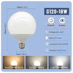 1-5pcs G80 G95 G120 7W-18W G45 LED Bulb Lamps E27 BASE Light Bulb AC 85V 265V Lampada Living Room Home Bulb Warm Cold White