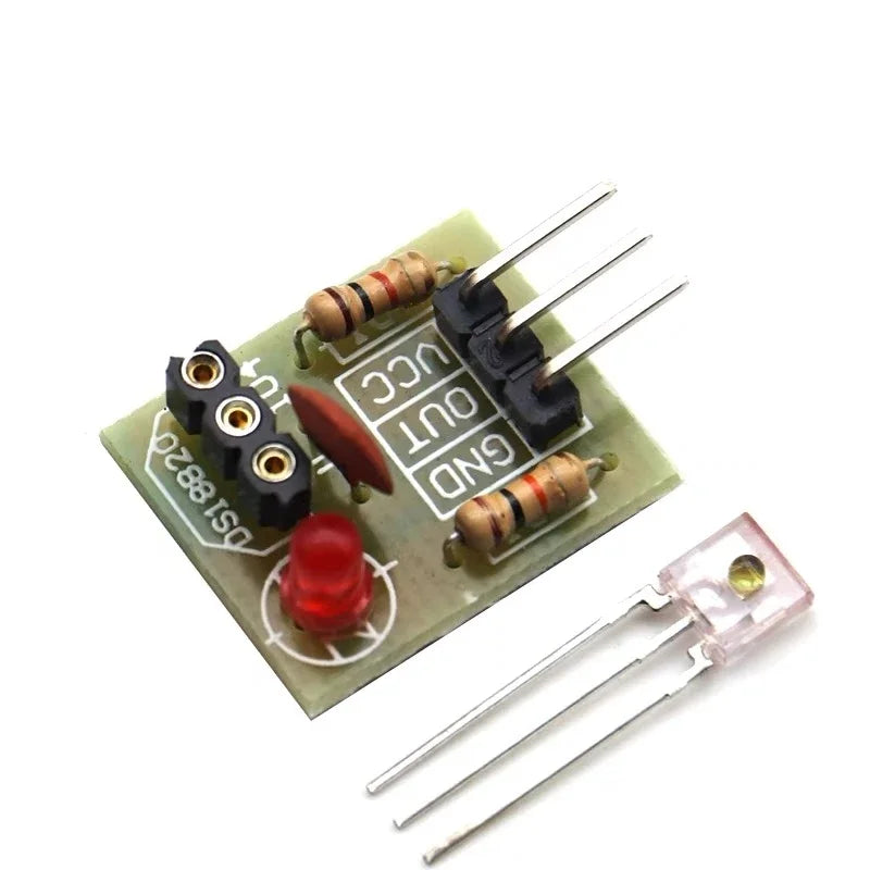 1-10pcs KY-008 650nm Laser sensor Module 6mm 5V 5mW Red Laser Dot Diode Copper Head for Arduino