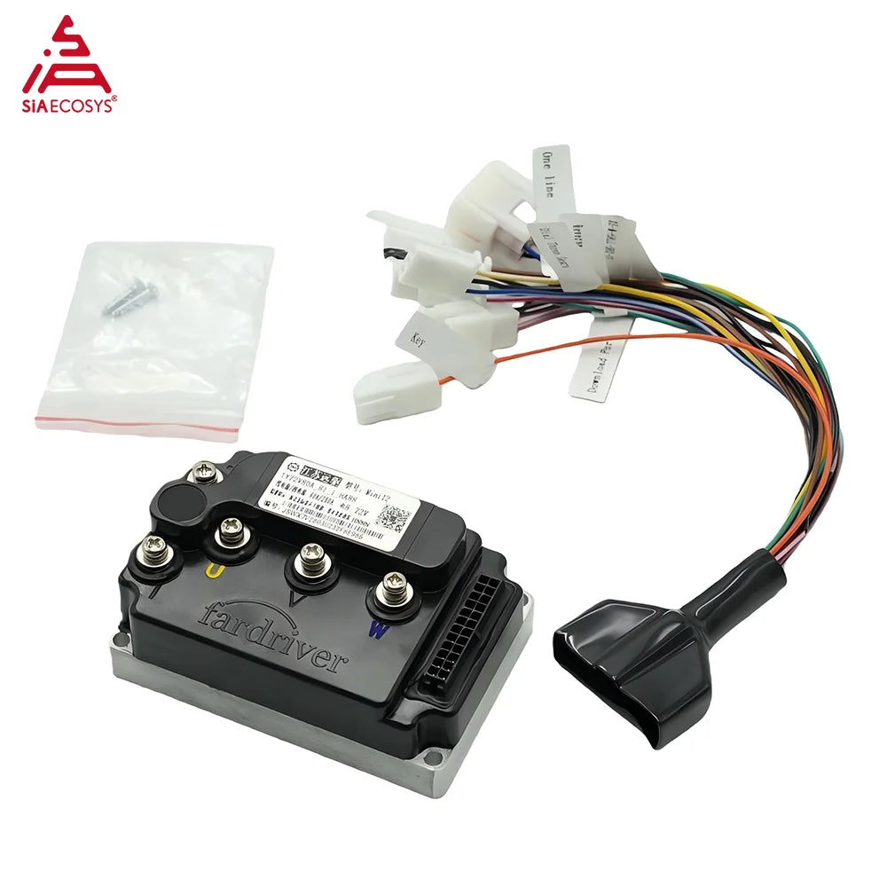 Fardriver ND72260 MiNi12 72V 260A BLDC Hall Sensor Programmable Small Controller For 1500W Electric Motorcycle Scooter