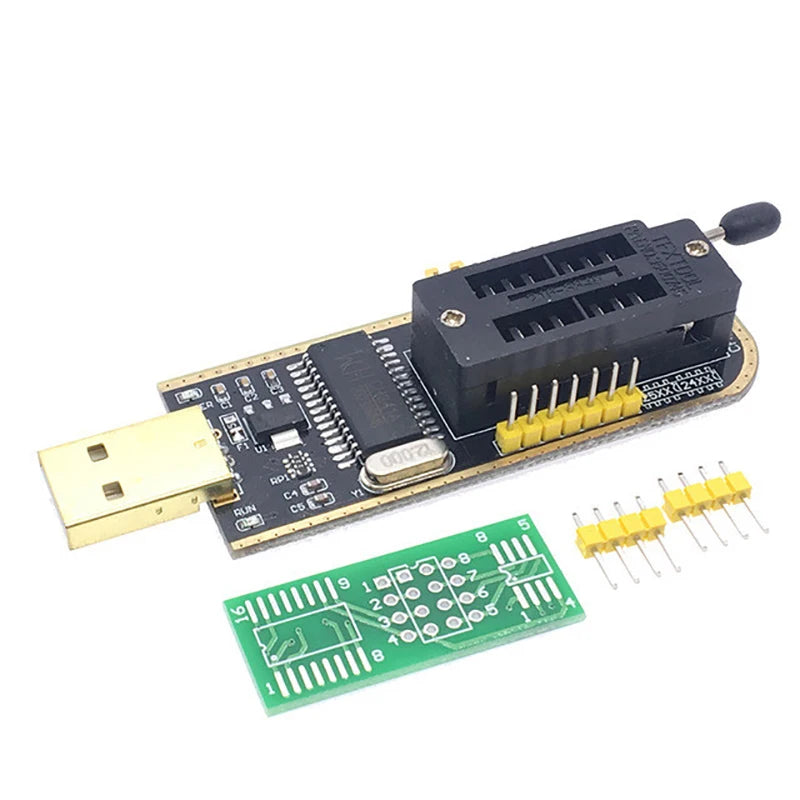 CH341A Programmer Complete Set USB + SOP8 Clip + 1.8V Adapter + SOP8 Adapter