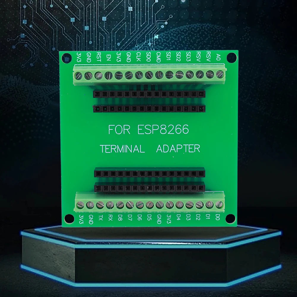 ESP8266 Expansion Board GPIO Breakout Expansion Board for ESP8266 ESP-12E NodeMCU for ESP8266 ESP-12E NodeMCU Development Board