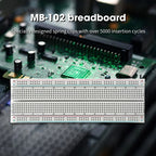 1-20pcs Breadboard 830 Point PCB Board MB-102 MB102 Test Develop Nodemcu Raspberri PI 2 lcd High Frequency 40pin Dupont Line