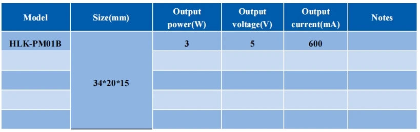 Hi-Link Mini PM01 3M05B 3M03B 3M09B HLK-PM03 3M24B 3M12B 220V To 3.3V 5V 9V 12V 15V 24V 3W AC DC Power Module Supply