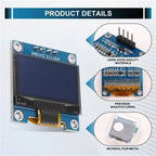 A12E-0.96 Inch IIC I2C Serial GND 128X64 OLED LCD LED Display Module SSD1306 For Arduino Kit