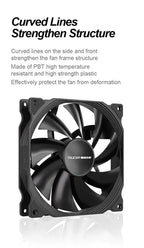Teucer AF 14025 PC Case Cooling Fan 12V 4Pin PWM MHDB Hydraulic Bearing White 14CM Silent Fan for Computer Radiator Ventilator