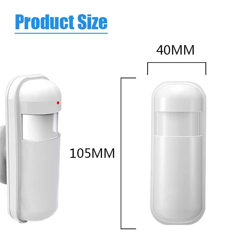 Auto Pet-proof PIR Infrared Motion Sensor 433Mhz Alarm Detector With Flash Led Light for Smart Home Security Alarm System