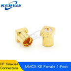 5PCS MCX-KE MCX-JE MCX-KWE MMCX-KE MMCX-JE MMCX-KWE MCX MMCX Male Female Socket PCB Board Socket Right Angle 90 Degree Connector