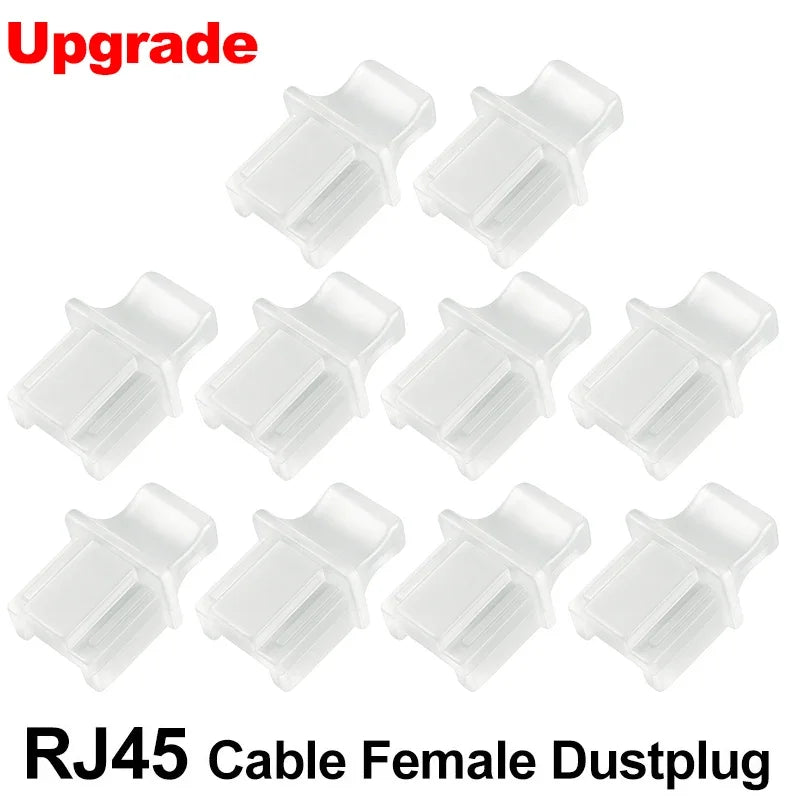 Ethernet Hub Port RJ45 Anti Dust Cover Cap Protector Plug RJ45 DustPlug For Laptop/ Computer/ Router RJ45 Connector Port Caps