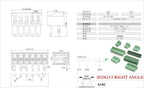 PCB Screw Terminal Block Connector 2.54mm 3.5mm 3.81mm 5.08mm 2-16Pin Male Female Socket Pin Header Wire 15EDG KF2EDG