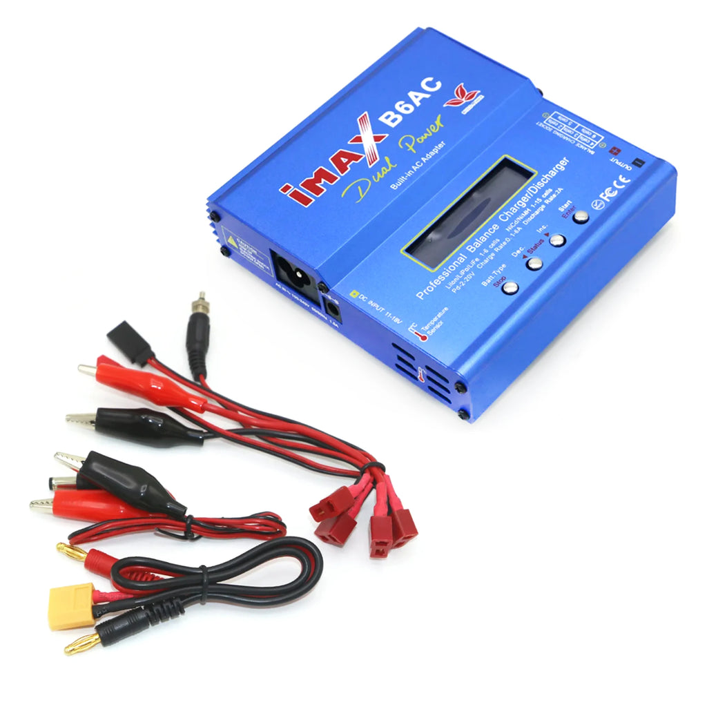 IMAX B6 / B6AC 80W T/XT60plug Lipro Balance Charger Adapter With 12v 5A AC POWER Adapter(EU/US/AU Plug) for RC Multirotor Drone