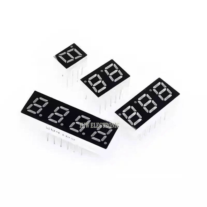 5pcs Led Digital Tube Display 0.28/0.36/0.4/0.56/0.8-inch 1/2/3/4-bit 7 Segment Common Cathode/anode Red/white/yellow/green/blue