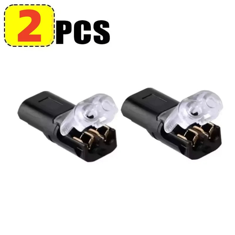 2-300pcs Waterproof 2 Pin Electrical Connector Plug, Automotive Car Truck Motorcycle Wire Cable Terminal Strip Connector Kit
