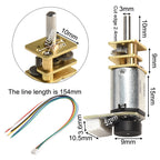For GA12 For N20 High Torque DC Motor with Encoder Excellent Replacement Option for Robotics and Hobby Projects