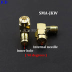 1/3/5piece SMA Male Female RF Straight Connector 90 Degree Right Angle Tee Type 3Way Splitter RPSMA To RP-SMA Male Adapter