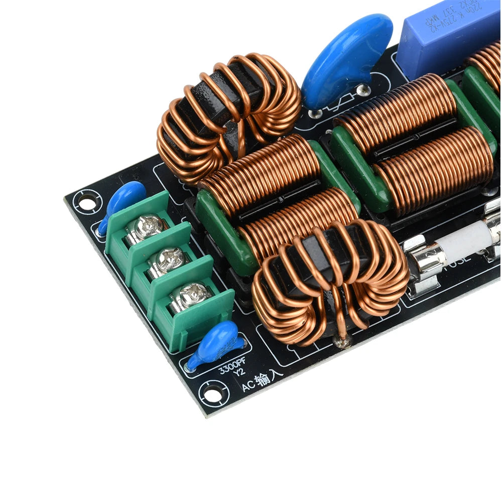 16A 4-Stage AC Power Supply EMI Filter 110V 220V Audio Electromagnetic Interference Filtering EMC Differential Common Mode