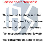 MP-135 MP503 MP-2 MP-4 Air Quality Detection Gas Sensor Module MQ-2 MQ-135 MQ-4 Mini Version  Detecting Board