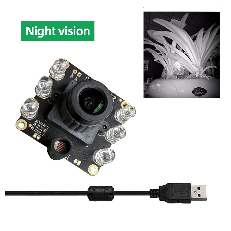 2MP Night Vision USB IR Camera Module 720P 1080P 30FPS  Infrared 850nm 940nm mini Wide angle camera for windows liunx Android