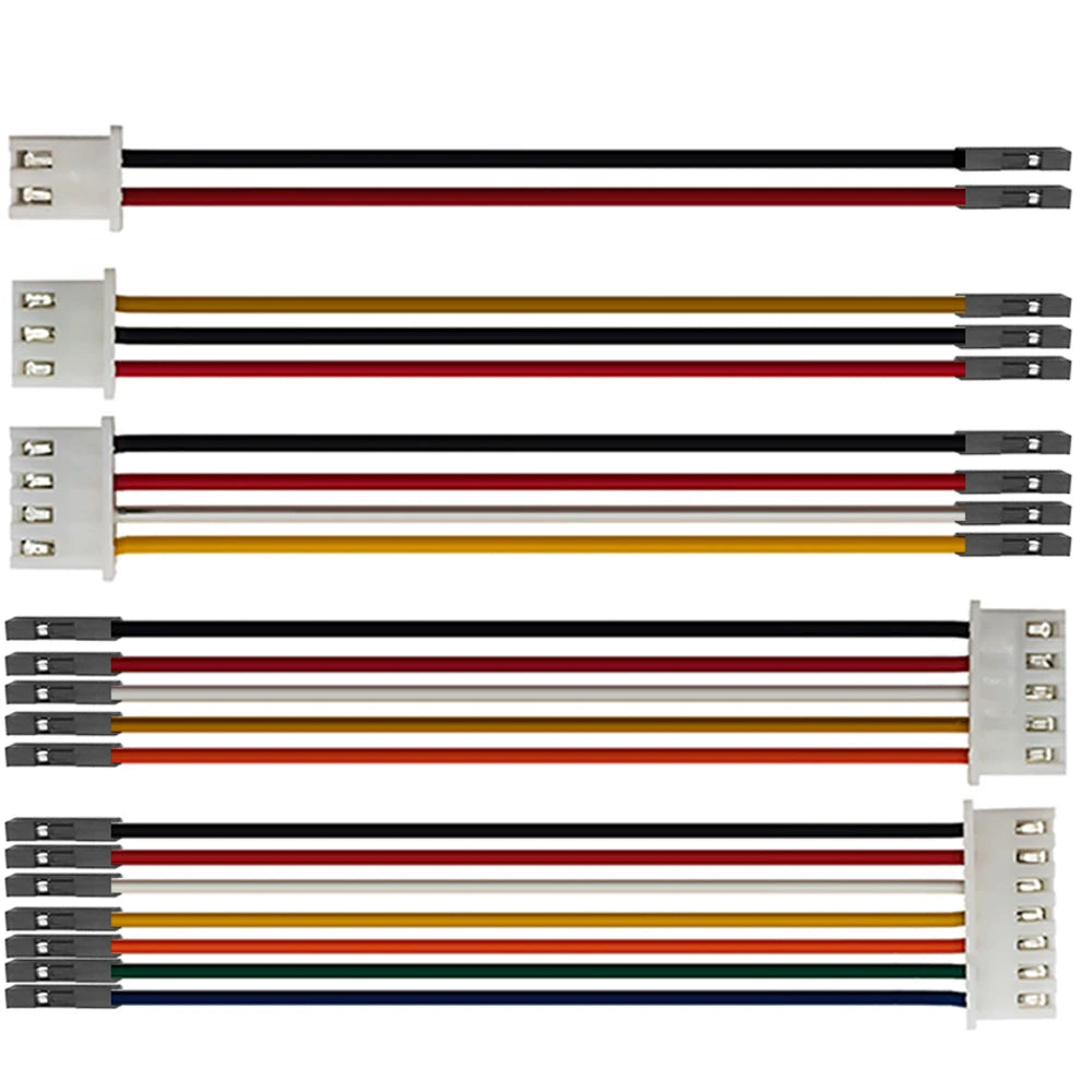 5PCS XH2.54 To Dupont Line Cable 1P Female 2.54MM pitch 2/3/4/5/6/7/8/9/10P 20CM 200MM 26AWG Jumper Wire