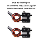 Micro 8.4V 0.06S 11KG Digital Servo Motor Mini Full Metal Coreless Programmable Servos 180/270/360 Degree High Torque for RC Car