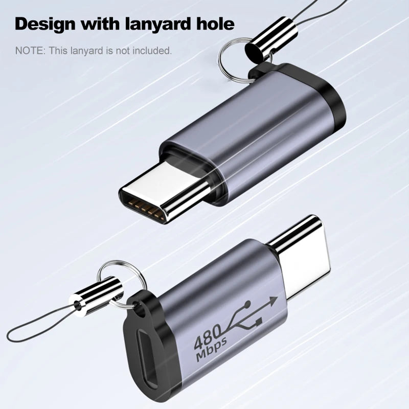 USB C To Lighning Adapter USB C Cable To IOS Fast Charging Connector Lighning Male to Type C Female Converter For iPhone