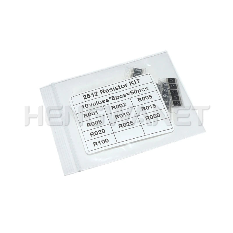 0402 0603 0805 1206 1210 2512 SMD Resistor Kit Assorted Kit 10k 100k 1k 1R 100R 220R 1% 5%